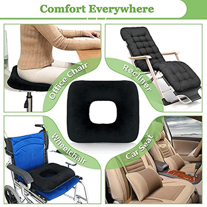  Bed Sore Cushions For Butt Positioning Pillow Pressure Ulcer Cushion Donut Pressure Relief Pillow Wedge For Sleeping Position Wedge After Surgery Turning Back Body Leg Support Medical Seat Cushion