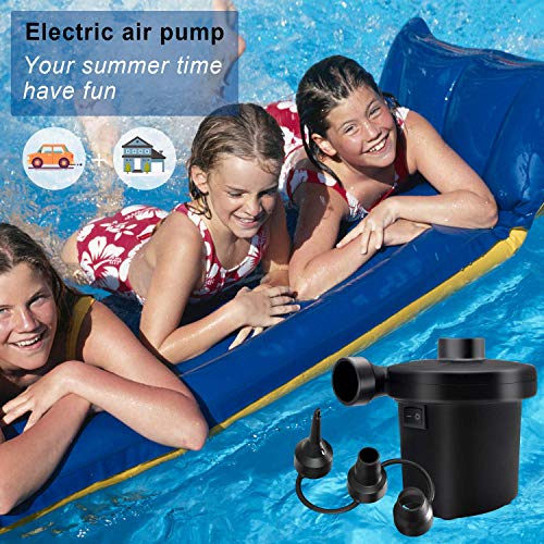  Lectric Air Pump For Inflatables, Portable Quick Air Pump For Air Mattress, 110V AC/12V DC, Inflator/Deflator Pumps For Outdoor Camping, Inflatable Cushions, Air Beds, Boats, Swimming Ring 50W