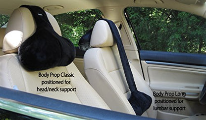  Body Prop Adjustable Over-The-seat Pillow With Buckwheat Hull Filler By VisionX Products For Recliner, Sofa, Couch Neck Pillow (Classic (26"), Brown)