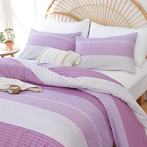  JANZAA Queen Comforter Set Sage Green Comforter Soft Microfiber Queen Bed Set 3 Piece Striped Comforter Set With 2 Pillow Cases Lightweight Fluffy Bedding Down Alternative For All Season