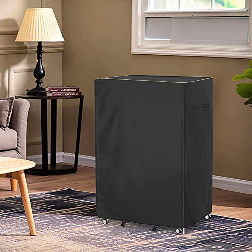  Folding Bed Storage Cover,Universal Waterproof Rollaway Bed Cover 39" L X 15" W X 44.8" H,Fits Twin Size 38-Inch Beds,600D Oxford Dustproof Protective Rollaway Bed Protector,Black.