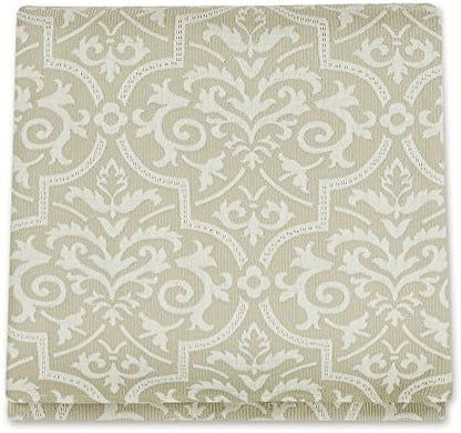  ENAISSANCE HOME FASHION NATALIE Woven Bedspread, Queen, Stone,Queen