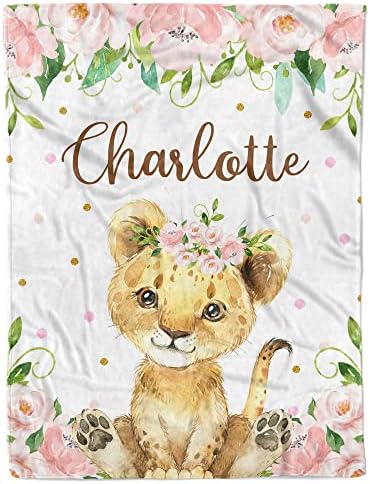  Personalized Baby Blankets For Girls, Customized Baby Blankets For Girls, Highland Cow Baby Blanket, Best Gift For Baby, Newborn, New Mom, Super Soft Plush Fleece, 30''x40''