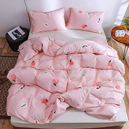  White Botanical Floral Duvet Cover Set King Size 100% Cotton Plants Flower Blossom Printed Comforter Cover Modern Rustic Flower Comforter Quilt Cover With Zipper And Closure 3 Pieces Bed Set