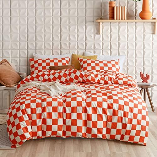  ECOCOTT Duvet Cover Queen, 100% Natural Cotton 1 Duvet Cover +2 Pillowcases Bedding Set,Navy And Cosmic Constellation Reversible Printed Pattern Soft Cozy Breathable And Durable Duvet Cover Set