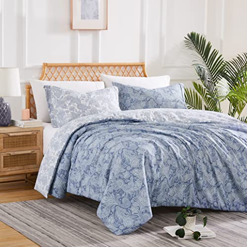  Perfect Paisley Collection - Premium Quality, Soft, Wrinkle, Fade, & Stain Resistant, Easy Care, Oversized Duvet Cover Set, King/California King, Blue