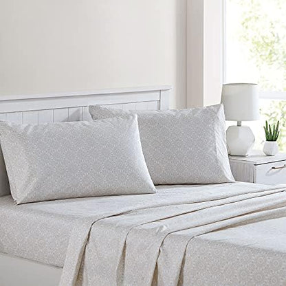  Modern Threads Soft Microfiber Rose Printed Sheets - Luxurious Microfiber Bed Sheets - Includes Flat Sheet, Fitted Sheet With Deep Pockets, & Pillowcases