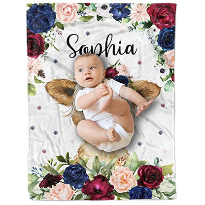  Personalized Baby Blankets For Girls, Customized Baby Blankets For Girls, Highland Cow Baby Blanket, Best Gift For Baby, Newborn, New Mom, Super Soft Plush Fleece, 30''x40''