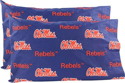 COLLEGE COVERS Everything Comfy Texas Tech Red Raiders Pillowcase Pair, Standard, 20" X 30", Includes 2 Pillowcases