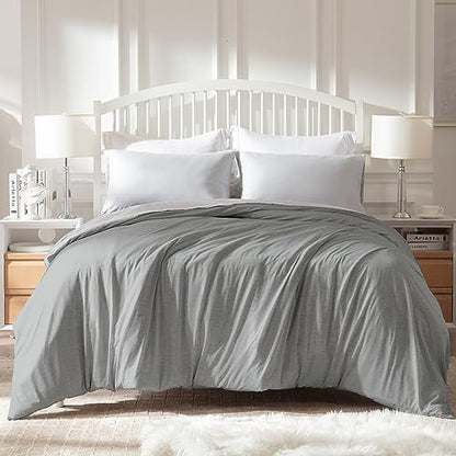  EXQ Home Cooling Cover 90x90-Queen Size Premium Soft Duvet Cover For Weighted Blanket With Zipper,Machine Washable (Dark Grey,Duvet Cover Only)
