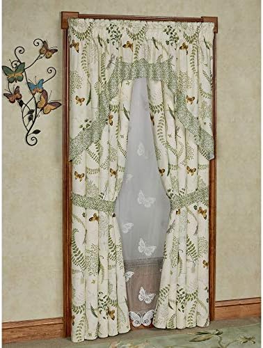  Of Class Butterfly Eden Embroidered Butterfly Kisses On Moss Green Rectangle Pillow 14 X 20 Inches