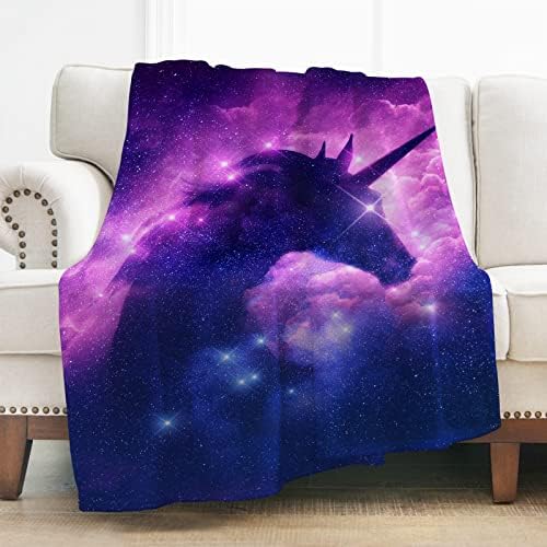  Unicorn Blanket, Cozy Lightweight Durable Bed Couch Blanket, Plush Microfiber Blanket 50"x60"