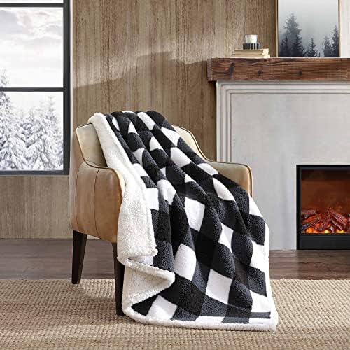 Eddie Bauer - Queen Duvet Cover Set, Cotton Reversible Bedding, Buffalo Plaid Home Decor For All Seasons (Red/Black, Queen)