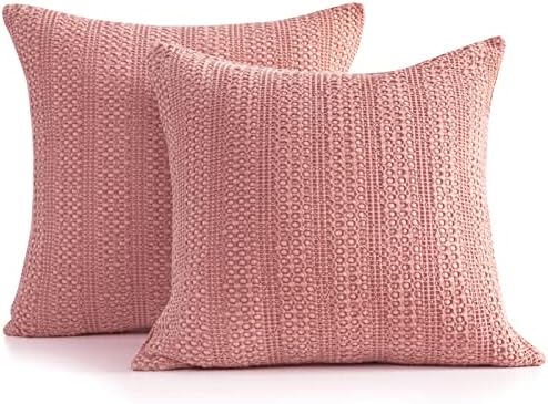  Cocoploceus 26x26 Pillow Covers Boho Euro Shams Set Of 2 Decorative Throw Pillow Covers Cotton Large Square Pillowcase For Couch Bed, Sage Green