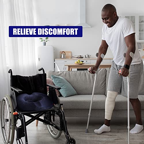  Male Donut Pillow Donut Seat Cushion For Office Chair Large Tailbone Pain Relief Cushion Ergonomic Hemorrhoid Pillow For Man Butt Bed Sores Prostate Coccyx Sciatica Pregnancy Postpartum Pelvic (Navy)