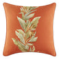 Tommy Bahama Row Pillow Soft Cotton Bedding, Stylish Tropical Home Decor, 20 In X 20 In, Birds Of Paradise Orange