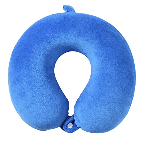  CHDN Travel Pillow Cute Comfortable&Washable Neck Pillow For Airplane Travel Office(Drak Blue)