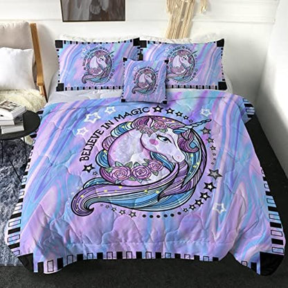  Sleepwish Gold Wolf Comforter Indian Wolf King Size Bed Set 3D Wolves Quilt Set 4 Piece Native American Wolf Bedding Sets With Comforter, Pillow Shams, Cushion Cover (King)