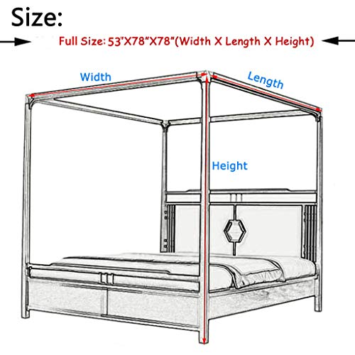  Obokidly Elegant Flower Printing 2-in-1 Double Protection 4 Corner Bed Mosquito Net And Bed Curtains Privacy Protection For Boys Girls Kids Bedroom Decoration (Full, Jade-Flower1)