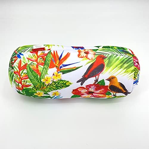  Bookishbunny Microbead Cylindrical Bolster Roll Pillow 14" X 6" (Daisy-Navy)