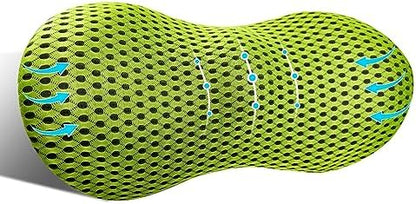  Kasney Lumbar Support Pillow Ergonomic Memory Foam Lumbar Pillow, Relieve Back Pain, CMFY Breathable & Detachable & Washable, Perfect Back Pillow For Office Chairs, Car Seats, Beds (Blue)
