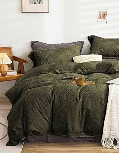  Nanko Seersucker King Comforter Set Black 3 PC All Season Reversible Down Alternative Quilted Duvet Insert, Microfiber Filling, Luxury Hotel Quality Bedding Sets In A Bag, Size 90 X 104 Inch