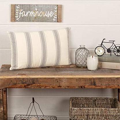  VHC Brands Boho & Eclectic Farmhouse Bedding-Grace White Sham, King (40488)