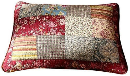  Cotton Patchwork Vintage Antique Floral Fairy Tale Tea Party 26x26 Euro Sham 1 Piece