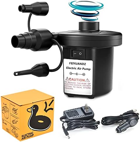  Lectric Air Pump, Portable Air Mattress Pump, Two-Way Universal Inflator Electric Pump For Inflatables Pool, Airbeds, Etc