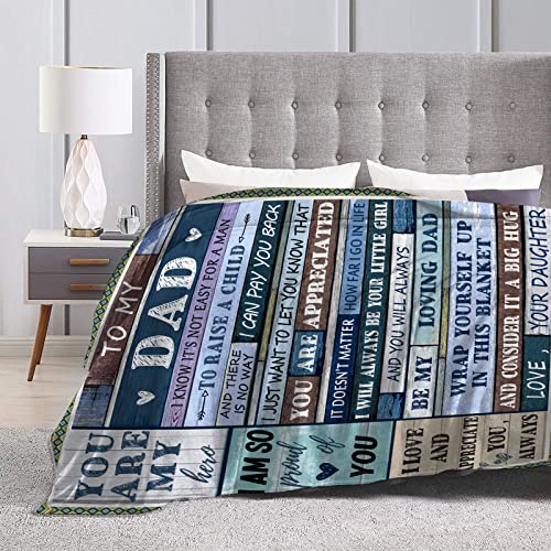  Gift For Dad Birthday Gifts For Dad From Daughter Dad Gifts - Best Dad Ever Gifts Dad Blankets To My Dad Blanket Christmas Thanksgiving Gift Ideas 60"x50"
