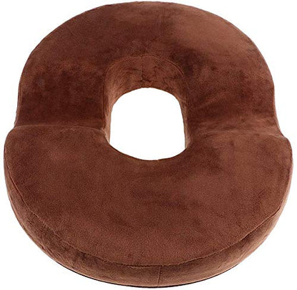  FRECI Donut Cushion Seat Cushion | Pain Relieve Pillow For Hemorrhoid, Pregnancy, Post Natal, Post Surgery, Sciatica - Coffee