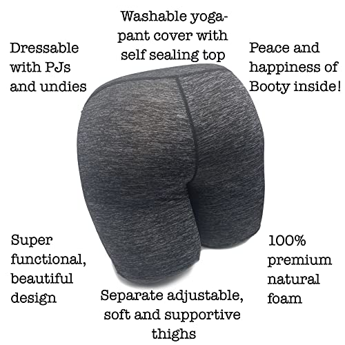  The Buttress Pillow, The World's Most Bootyful Pillow For All Kinds Of Sleepers, Squeezers, Slappers, Face-buriers And Helps Relieve Anxiety (Charcoal)