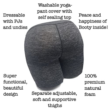  The Buttress Pillow, The World's Most Bootyful Pillow For All Kinds Of Sleepers, Squeezers, Slappers, Face-buriers And Helps Relieve Anxiety (Charcoal)