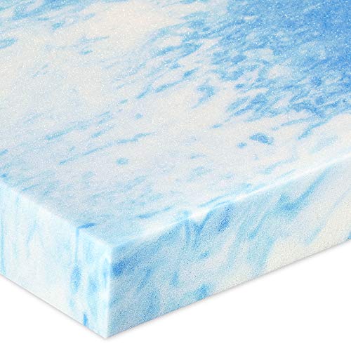  Ealy 2" SealyChill Gel Memory Foam Mattress Topper, King, White