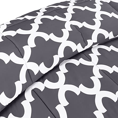  Utopia Bedding Queen Comforter Set (Grey) With 2 Pillow Shams - Bedding Comforter Sets - Down Alternative Comforter - Soft And Comfortable - Machine Washable