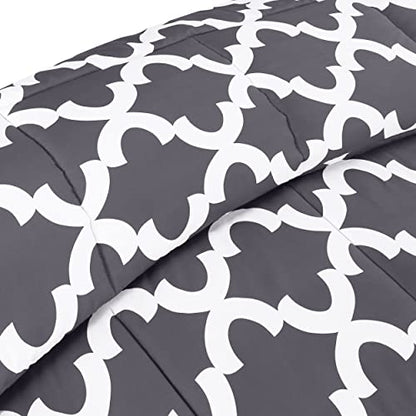 Utopia Bedding Queen Comforter Set (Grey) With 2 Pillow Shams - Bedding Comforter Sets - Down Alternative Comforter - Soft And Comfortable - Machine Washable