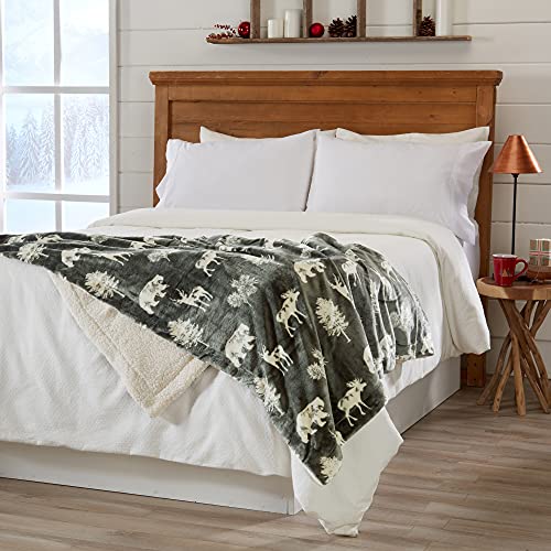  Decorative Holiday Throw Blanket. Super Soft Fleece Sherpa Holiday Throw Blanket. Hudson Collection