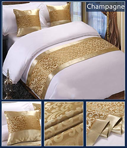  Champagne King Bed Scarf Runner Bedding Scarves For Home Hotel Guesthouse