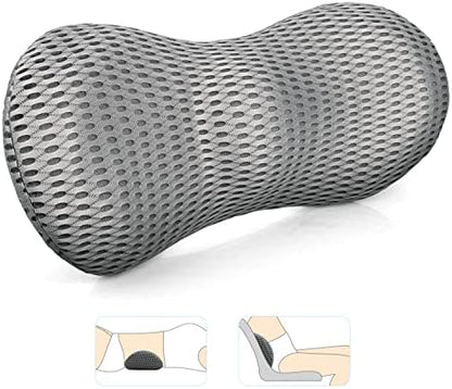  Lumbar Support Pillow, Agokud Back Pillow For Office Chair And Car Seat, Memory Foam Back Support Pillow For Lower Back Pain Relief, Adjustable Lumbar Pillow For Sleeping, Rest