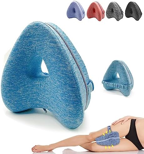  YiYLunneo Smoothspine Alignment Pillow - Relieve Hip Pain & Sciatica, Smooth Spine Alignment Pillow, Smoothspine Improved Leg Pillow For Sleeping Side Sleeper (Grey, 1PCS)