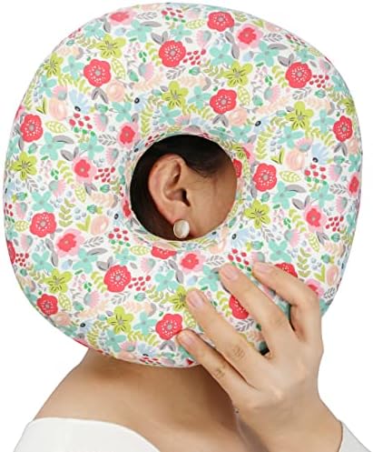  Piercing Pillow Ear Pillows Donut With Hole For Ear Pain CNH, Piercing, Pain Relief Sleeping, Pressure Sore, Side Sleepers, Headphones Minky Dot Lavender