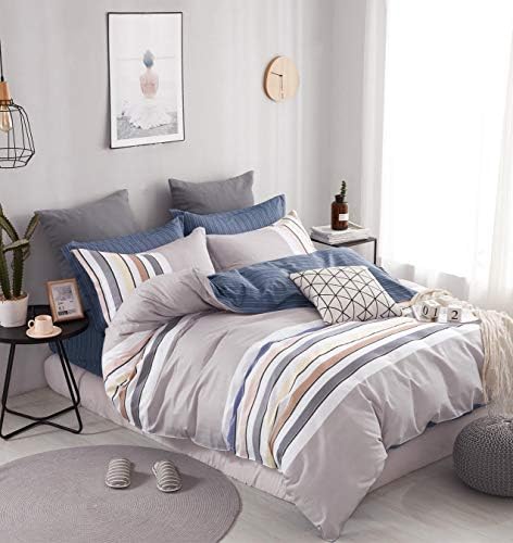  Swanson Beddings Leafy Vines 3-Piece 100% Cotton Bedding Set: Duvet Cover And Two Pillow Shams (Queen)