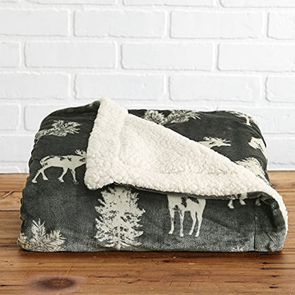  Decorative Holiday Throw Blanket. Super Soft Fleece Sherpa Holiday Throw Blanket. Hudson Collection