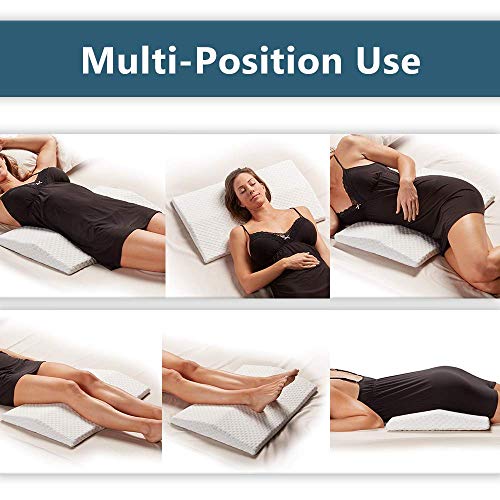  ComfiLife Knee Pillow & Lumbar Pillow For Sleeping Bundle – Ultimate Bundle For Back Pain Relief And Comfortable Sleep – 100% Memory Foam