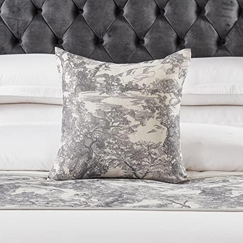  Floral Bed Scarf 100% Microfiber Elegant Fade Resistant Bed Runner Bedspread Slipcover Bedding Decor For Wedding Room Bedroom, Green, Queen