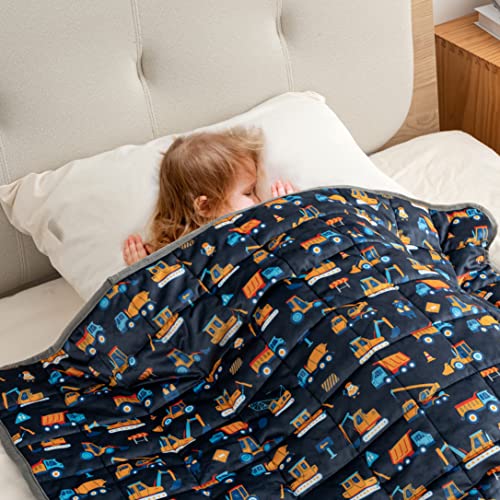  CHHKON Weighted Blanket For Kids And Teens Printed Weighted Blanket 7 Lbs (style8, 41''x60'' 7lb)