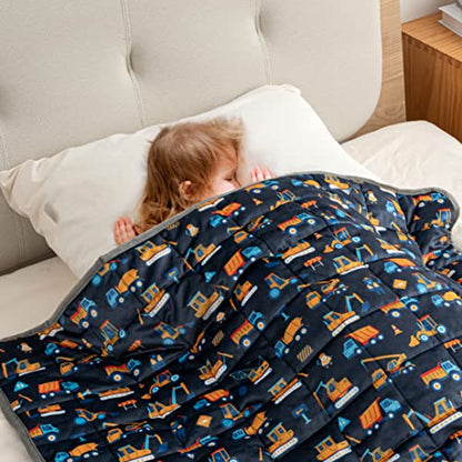  CHHKON Weighted Blanket For Kids And Teens Printed Weighted Blanket 7 Lbs (style8, 41''x60'' 7lb)