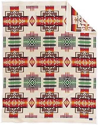 Pendleton Chief Joseph Robe Blanket Aqua, Twin Size