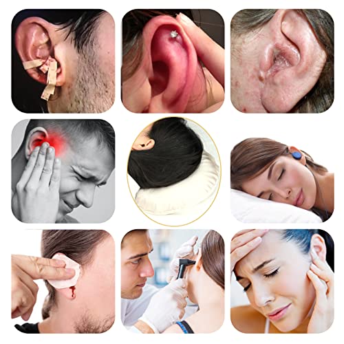  HapiPoppy Detachable Piercing Pillow With Silk Pillowcase, Easy To Clean Ear Pillow With Hole For Side Sleepers, Ear Pain, Head, Cnh, Pressure Sore | Washable Donut Smooth Guard Pillows Champagne