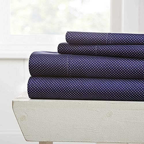  Linen Market Premium My Heart Pattern 4 Piece Bed Sheet Set, Full, Light Gray
